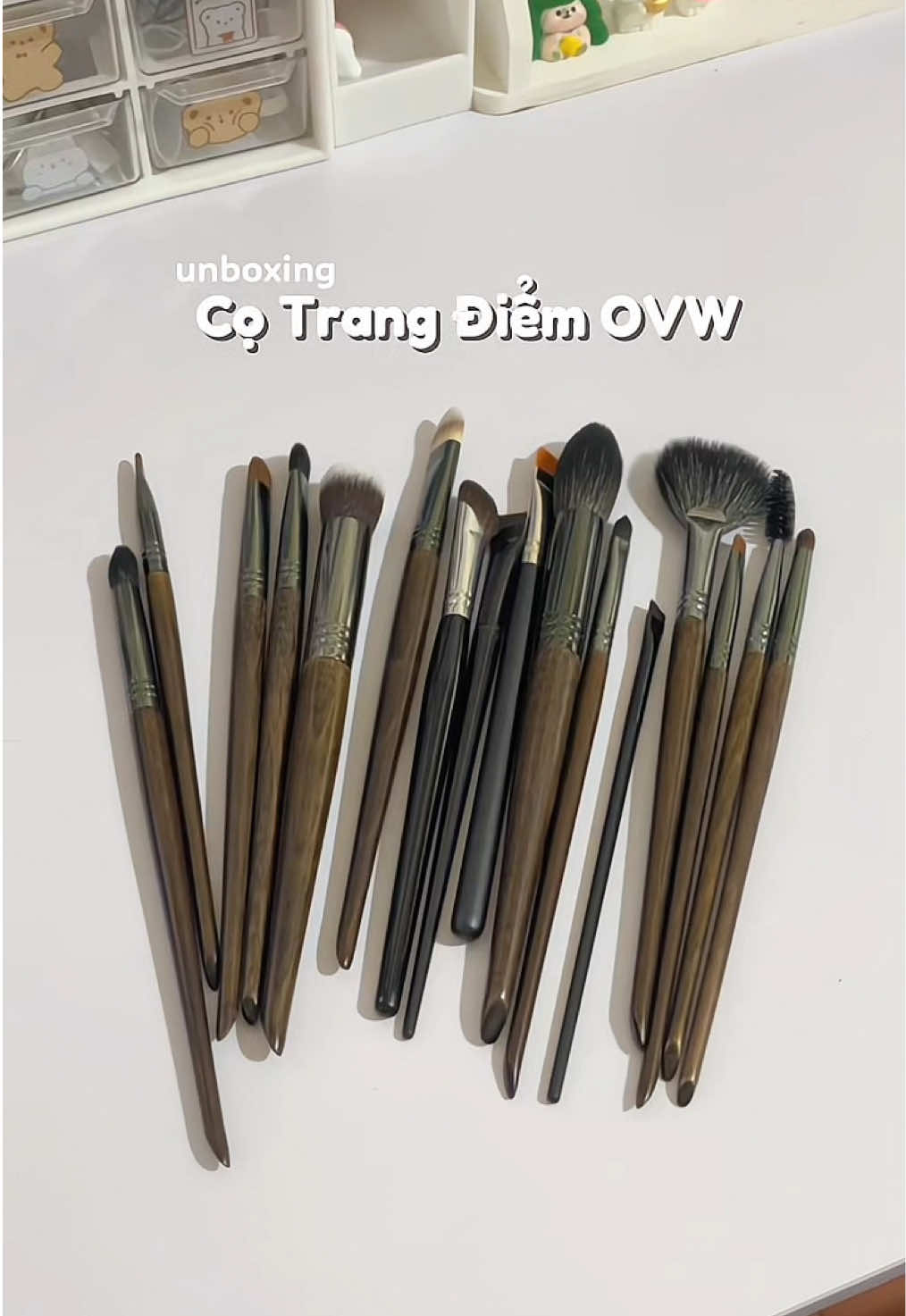 Bộ cọ hot dạo gần đây nè #xuhuong #cotrangdiem #makeup #ovw #unboxing 