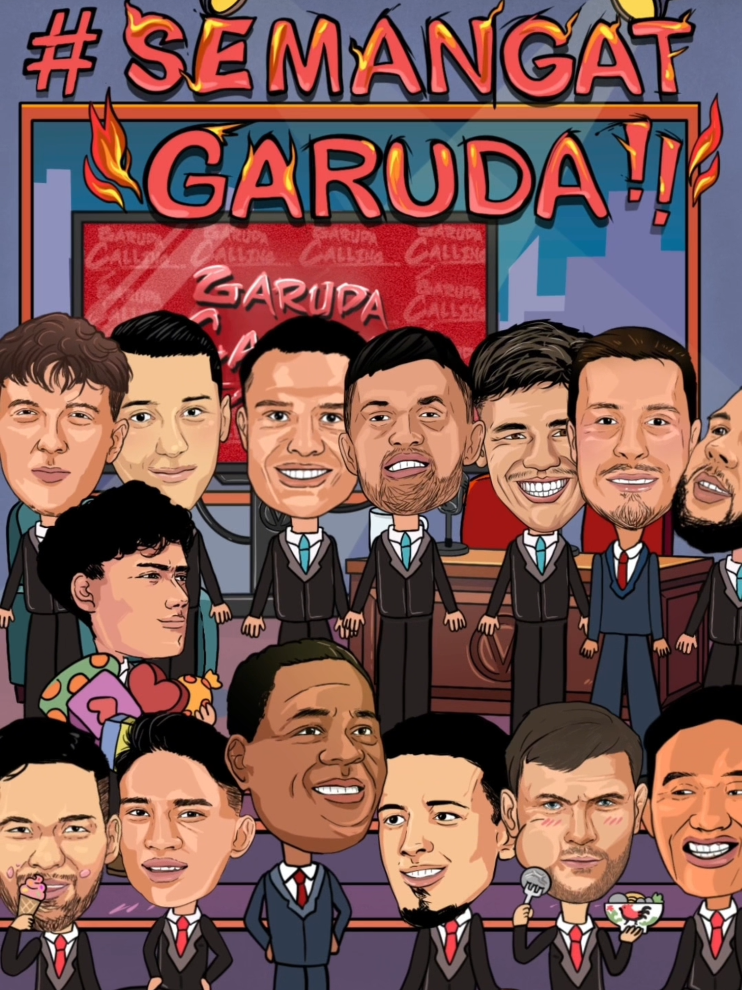 Sedikit gambaran ketika proses pengumuman Garuda Calling kemarin 🇮🇩🦅 Kira-kira bakal lebih seru gak kalau pengumuman Garuda Calling nya kayak gini? 🤔 #TimnasIndonesia #indonesia #timnasday #garudacalling #vivagoal