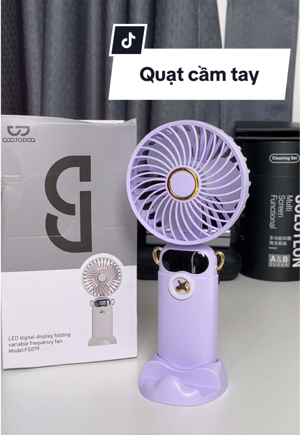 Quạt cầm tay 3 trong 1 tiện lợi mà giá chưa tới 100 cành #quatcamtay #quatmini #quatcamtaymini #quatgoojodoq #hango #xuhuong 