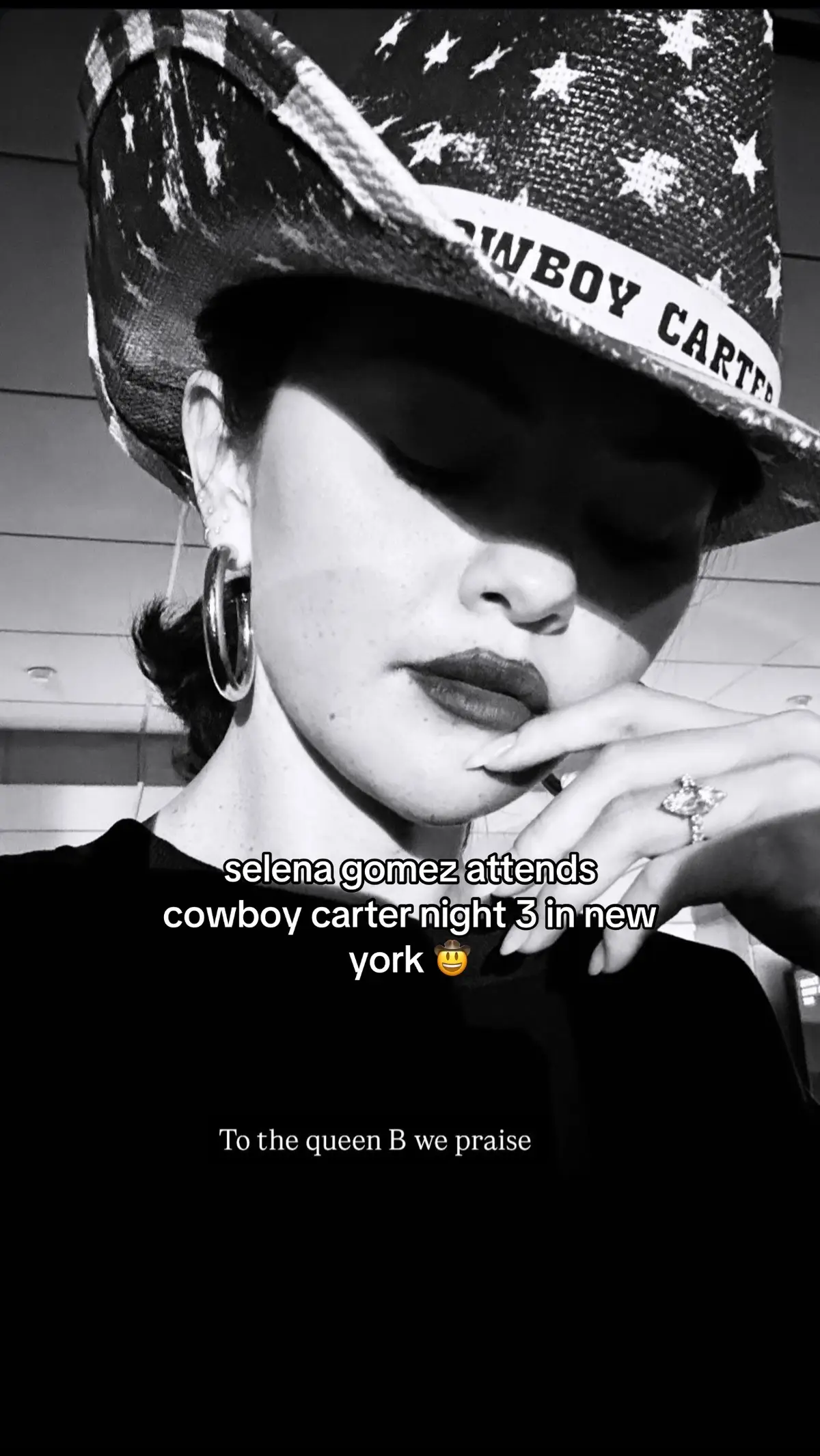 I knew I liked her! #selenagomez #beyonce #cowboycarter #cowboycarteryour #viral #foryou #fyp