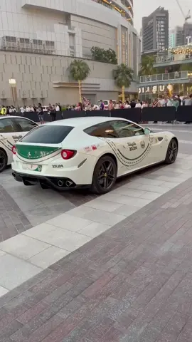 Dubai Ferrari police car #car #foryou #amazing #nice #luxury #dubai #fyp 