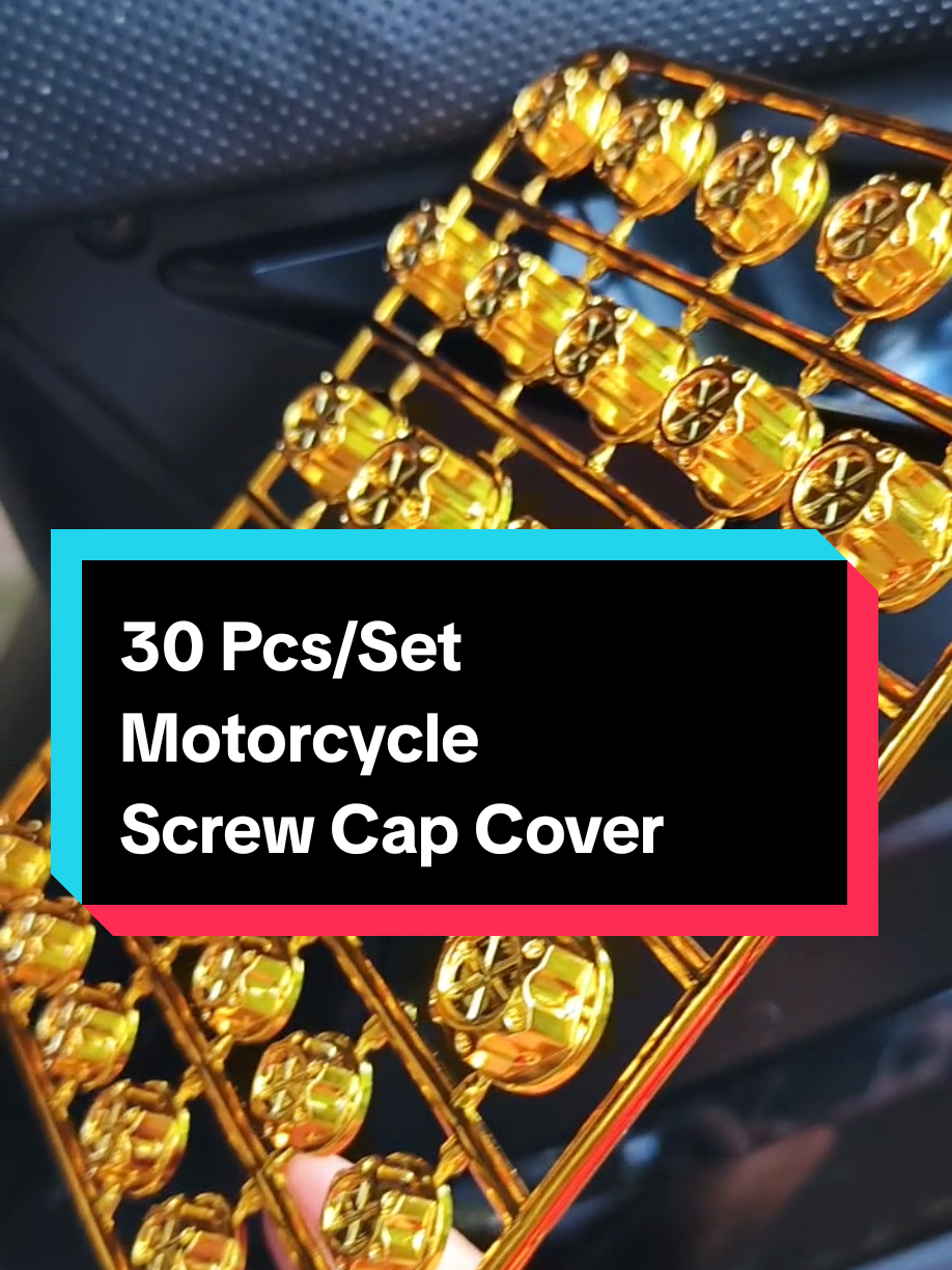 30 Pcs/Set Motorcycle Screw Cap Cover #screwcap #motoraccessories #fyp 