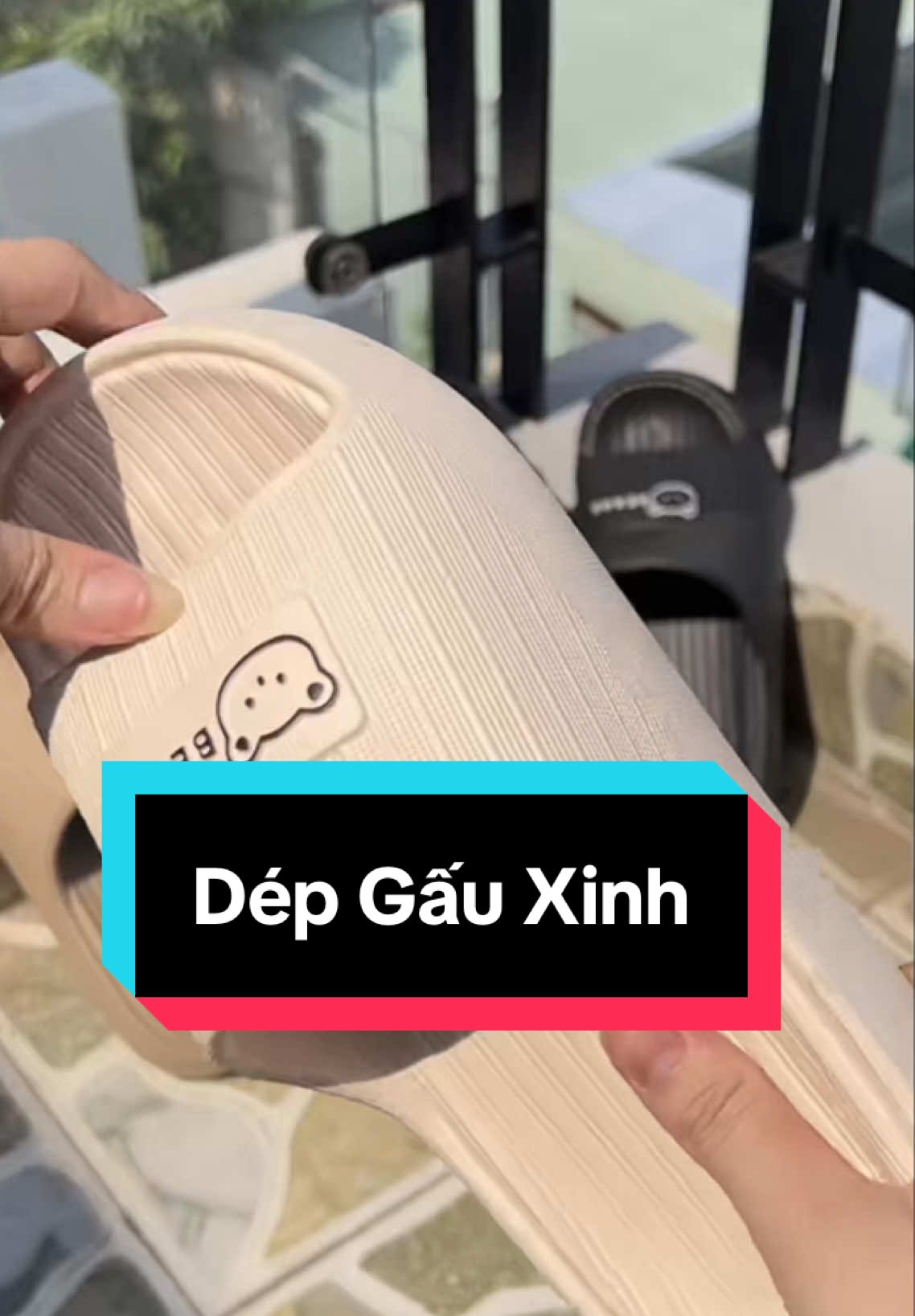 Dép gấu vừa rẻ vừa xinh#xuhuong #depdepgiare #depbanhmigau #hangchatluong #dodungtienich 