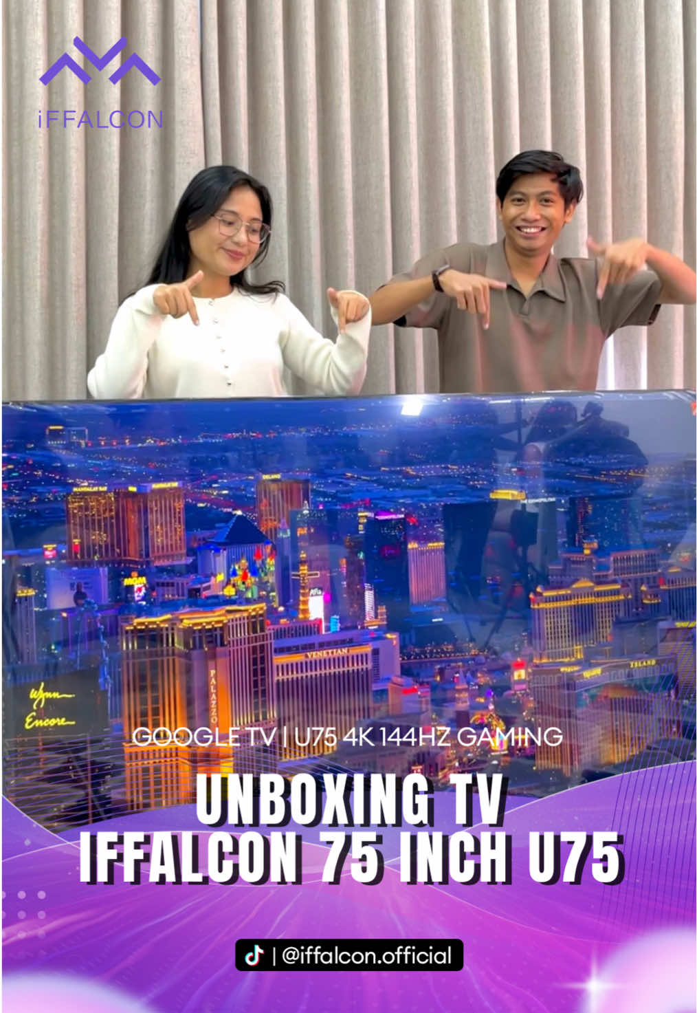UNBOXING TV iFFALCON 75 Inch U75 Gaming Seris‼️  #tviffalcon #iffalcon #serisgaming #tv75inch #u75 