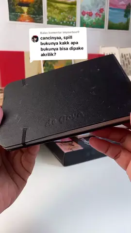 Membalas @imyourboo9 sketchbook nya de goya kk... bisa unk acrylic jga... ak pakai yg hot press, bagus bnget buat gouache🥰 #arttiktok #melukis #gouachepainting #art #sketchbook #degoya 