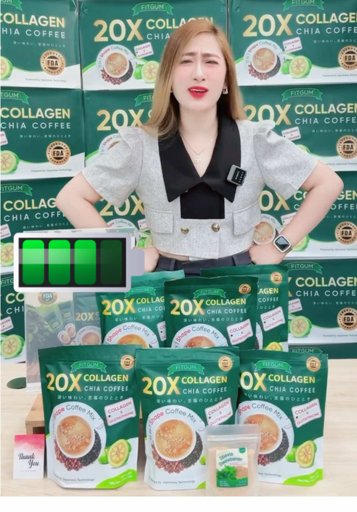 FITGUM 20X Collagen Chia Coffee 11 in 1 Coffee Mix Bright Skin  20X Collagen Chia Coffee from Fitgum #Fitgum #collagen #glutathione #chiacoffee #viral #tiktok #fitgumcoffee 