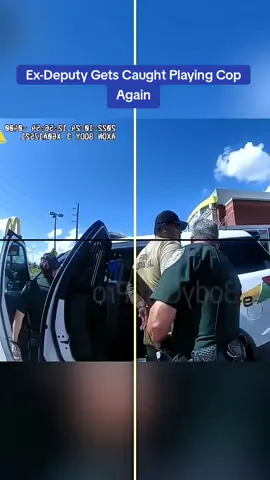 Ex-Deputy Gets Caught Playing Cop Again#cops #copsoftiktok 
