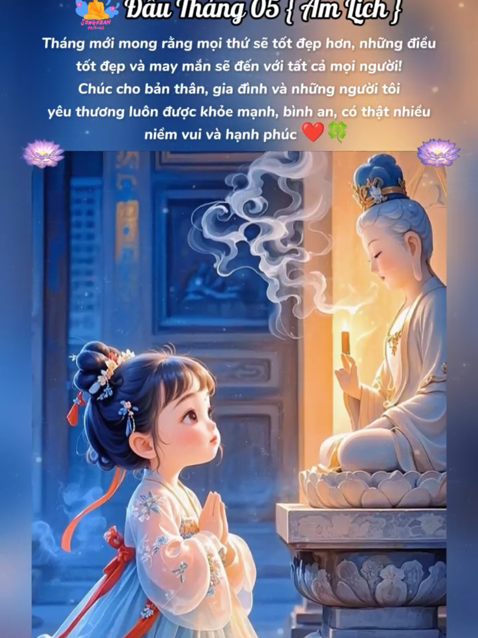 Mùng 1 tháng 5 âm lịch 2025 #CapCut Xin chào tháng mới 🍀🙏#capcutmaster #chaothangmoi #xhtiktok #mung1 #chaothang5 #thang5 #mung1 #viral #fyb #2025 #caption #cuocsong #thietnhuy #maucapcut 