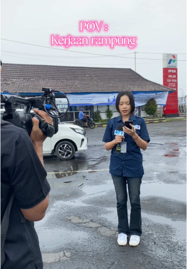 Biar pede kalo wawancara orang pas liputan #newsanchor #prettywellexfo #tonerfeelalive #prettywelleksfo 
