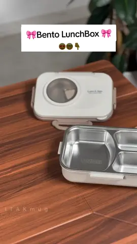 Bento LunchBox 😍. A spill free bento LunchBox that can keep your meals warm for more than 6hrs with a stainless steel sauce bowl and cutlery. it has a cute compartment to keep your snacks fresh and comes in cute colours. #lunch #lunchtime #lunchideas #kidslunch #kidslunchideas #mealprep #FoodTok #foodies 