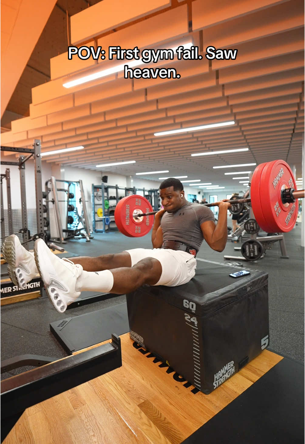 First gym fail. Saw heaven 🙃that concludes me asking chatGPT for #Fitness advice  #gymfail #GymTok #fail #comedy  