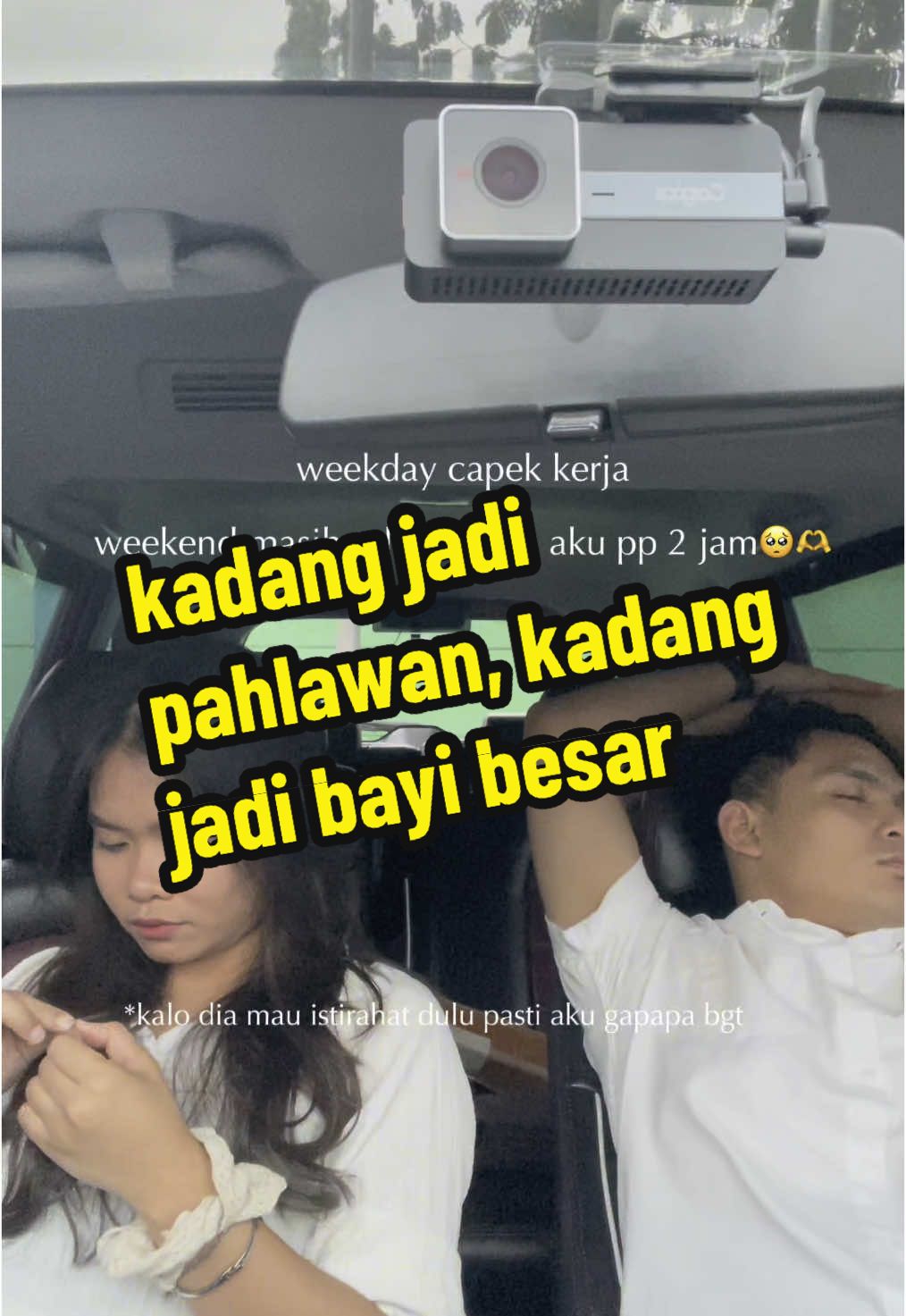 kalo dipikir pikir, kasian ya jadi mario🥺 bayi besar capek lagi tidur😴 #couple #Relationship #effort #marionovi 