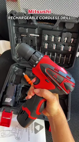 Mitsushi Rechargeable Cordless Drill Set. #drill #cordlessdrill #rechargeabledrill #mitsushi #tools 