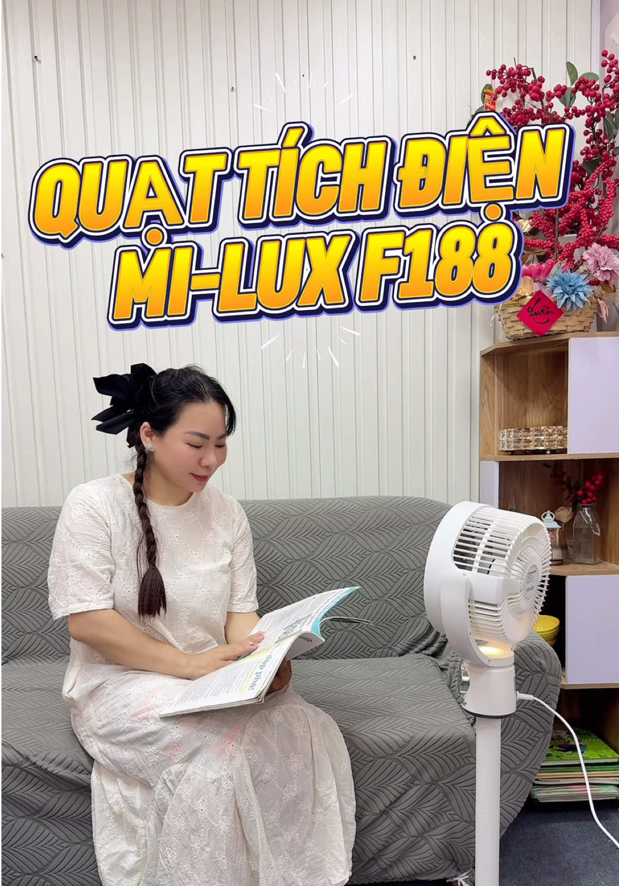 QUẠT TÍCH ĐIỆN MI-LUX F188   –THẾ HỆ MỚI ĐỈNH CAO, PIN 8000mAh SIÊU BỀN NÊN CÓ TRONG NHÀ MÙA HÈ NÈ NHA #MiLuxF188 #QuạtTuầnHoàn #QuạtĐiệnĐốiLưu #QuạtThôngMinh #QuạtLọcKhôngKhí #ĐènNgủ #TiếtKiệmĐiện #Freeship #MiLux #QuạtCảmỨng #QuạtHiệnĐại #quattichdien #quatdungtichdien 