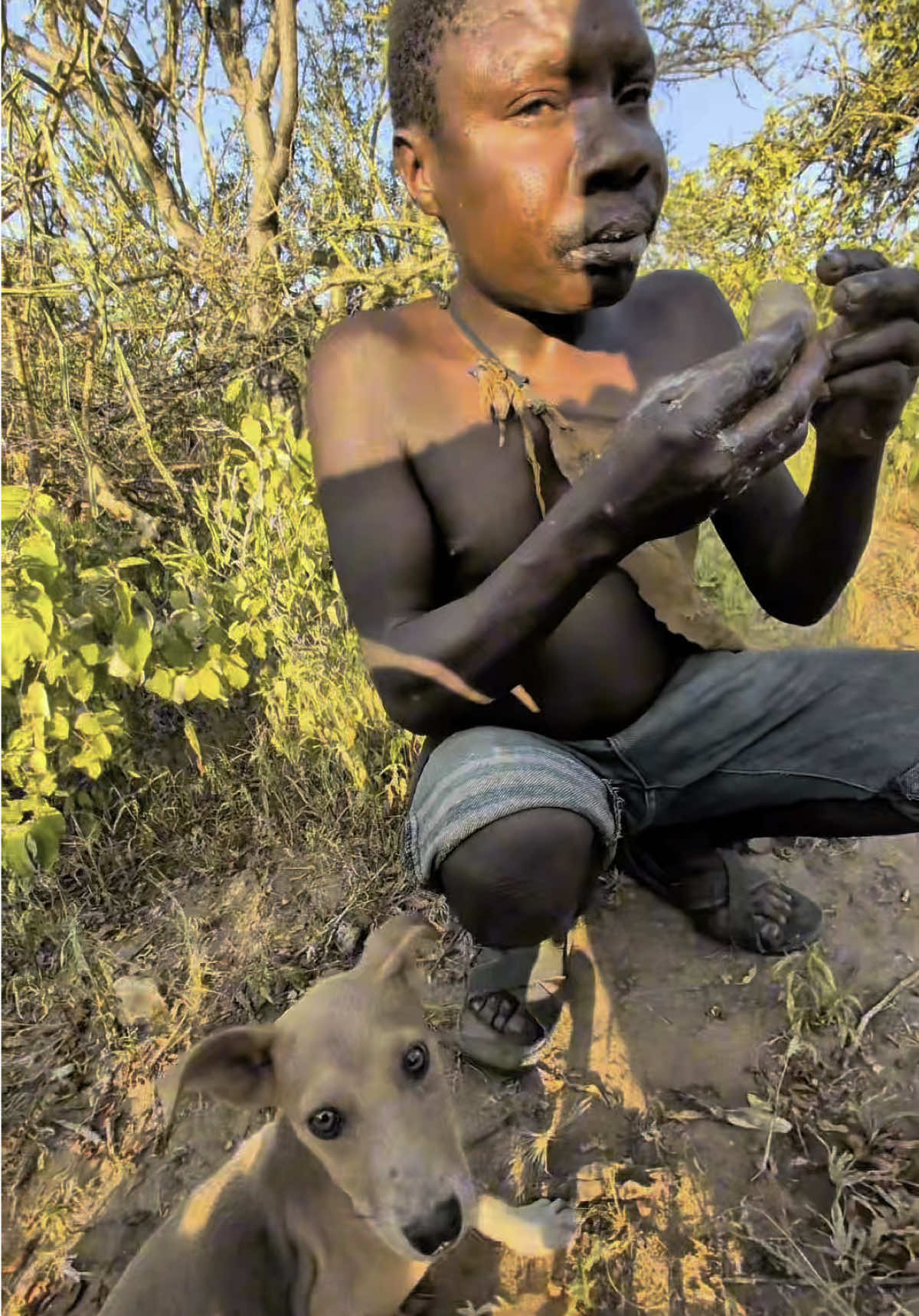 A delicious dinner in the tribe#funny #usa🇺🇸 #village #foryoupage #cooking #FoodLover #food #hadzabetribe #dudukwe 