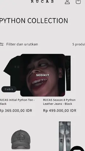 RUCAS GACORRRRR READY YA DIKITA BAJU RUCAS PHYTON EDITION #rucasco #rucas #rucasofficial #rucastailor 
