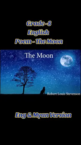 Grade -8 , The Moon🌝🌙
