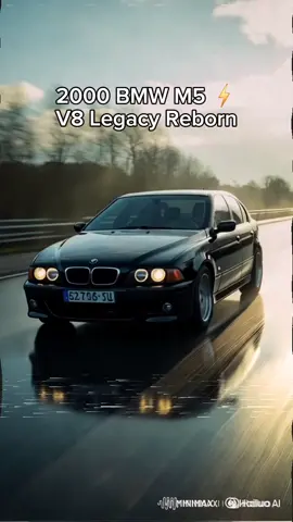 The 2000 BMW M5—where raw power meets classic design 🔥 This AI-enhanced cinematic showcase brings the legendary V8 sleeper back to life ⚡️ For real car heads who know… this isn’t just a BMW—it’s the M5. Follow for more AI car edits, JDM & Euro icons, and automotive art 🧠 #BMWM5  #e39m5  #bmw2000  #CarTok  🚗 #AIArt  #eurocarculture  #m5legacy  #aiedits  #V8Power⚡️  #autoaesthetic  #cinematiccars  🎬 #bmwclassic  #carcontent  #performancelegends  #M5Forever 