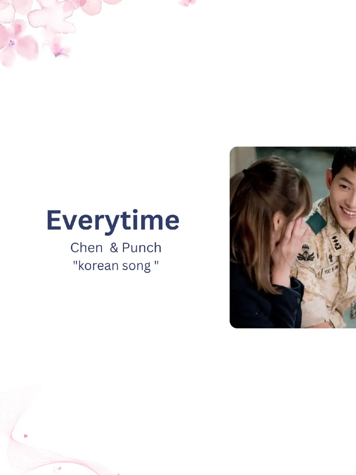 Song :Everytime  #songjoongki #descendantsofthesun  #lyrics #fyp #tiktok 