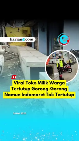 Seorang warga protes akibat perbaikan gorong-gorong yang menutupi tokonya. Beton setinggi kurang lebih satu meter menutupi sepanjang jalan akses ke tokonya. Namun hal yang bertolak belakang ada pada sebuah minimarket terkenal yaitu Indomaret dimana akses ke minimarket tersebut tidak tersentuh sedikitpun oleh perbaikan gorong-gorong itu. Seorang ibu yang memvideokan itu pun kecewa dengan perlakuan itu. Ia pun menyinggung lurah untuk tidak hanya diam untuk hal ini. Kejadian ini terjadi di Gedangan, Sidoarjo, Jawa Timur. Video: andreanata Kreator: Zakaria  #sidoarjo #jawatimur #goronggorong #keadilan 