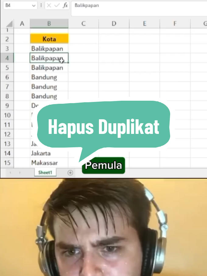 Cara Hapus Data Duplikat dengan Cepat di Excel!  #excel #exceltips #exceltutorial #exceltricks #fypage 