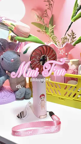 💗 Mini fan gemoy,angin nendang! ✨ Cute, compact, chill! #bravhome #kipasviral #kipasmini #kipasanginportable #rekomendasiproduk #aestheticvibes 