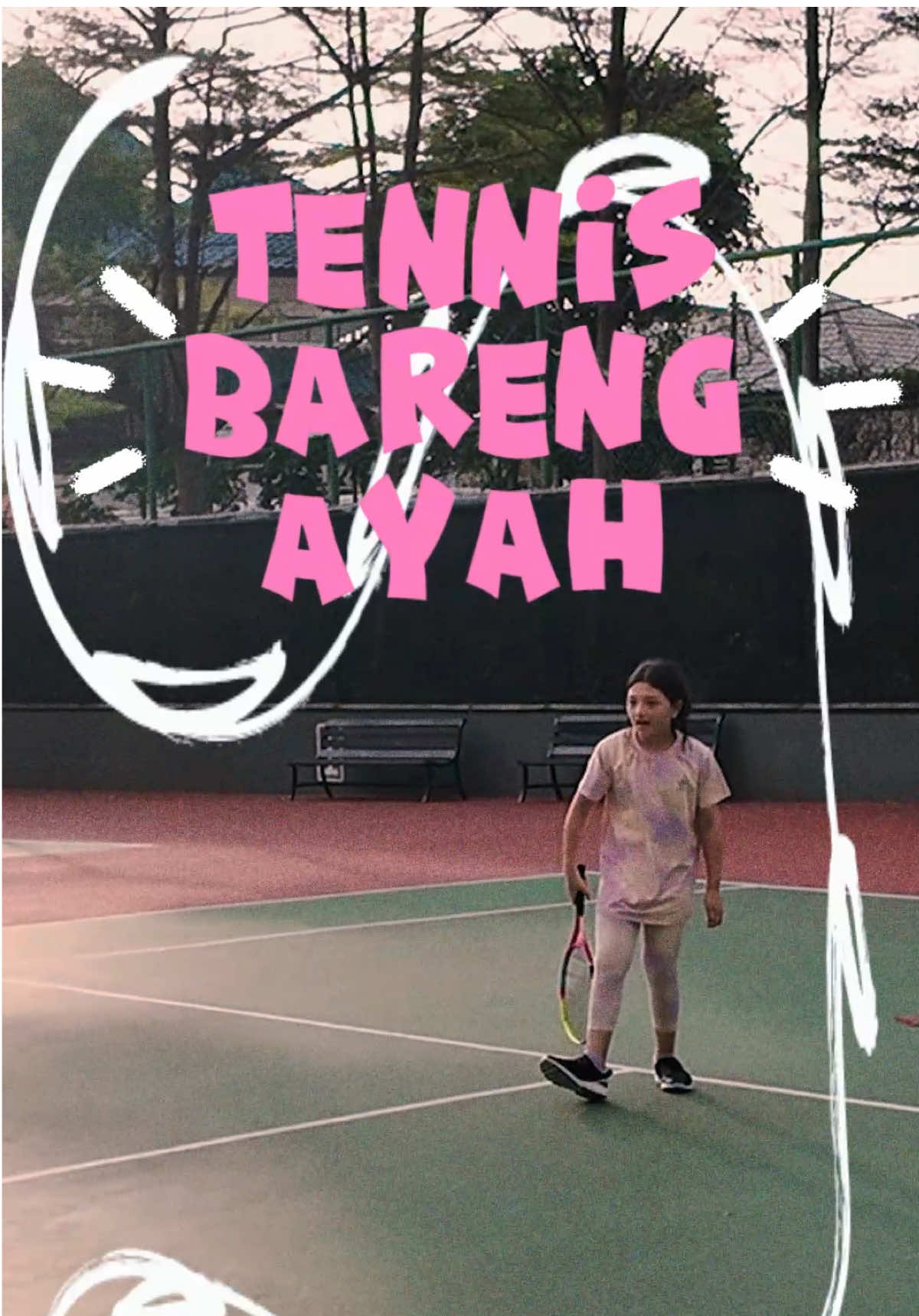 main tennis bareng ayah! 😎 #ceritaarsy #tennis #sport #arsyhermansyah 