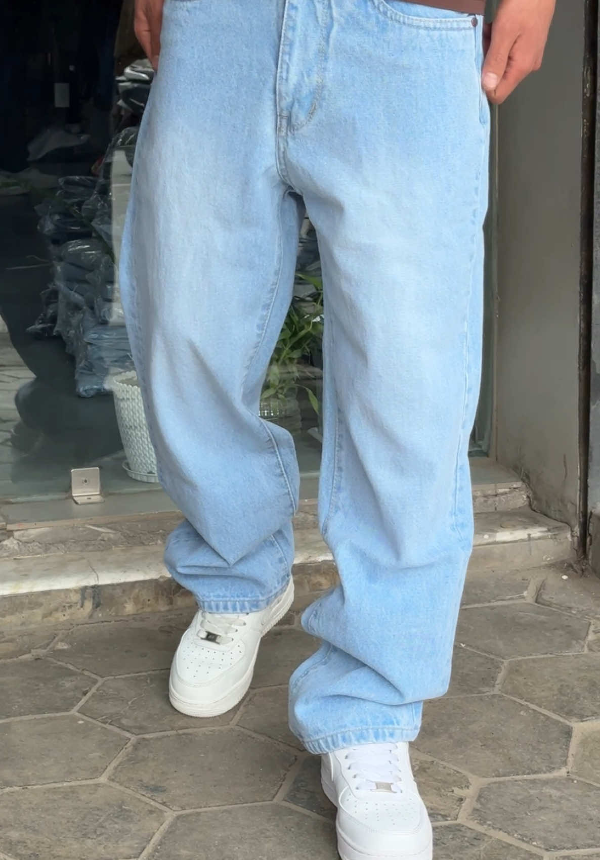 Best baggy jeans>>> ig:brotherzwears_official Sorakhutte chowk📍 #baggyjeans #baggy #skyblue #bluejeans #viral #goviral #y2k #aesthetic #menstyle #streetwear 