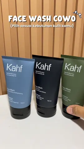 Rekomendasi face wash sesuai kebutuhan kulit kamu ✅ @KAHF  #kahf#facewashkahf#kahffacewash#facewashcowok#rekomendasiskincarecowo#skincarecowo##facewashno1#confidentunlock 