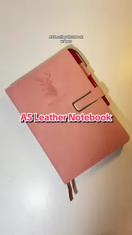 ang ganda, may ballpen ma din kasama #notebook #a5notebook #leathernotebook #schoolessentials 