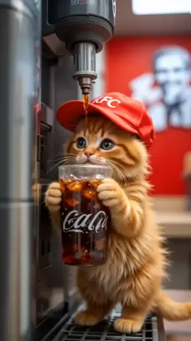 Kittens Brew Coffee & Grill Kebabs! ☕🍢🐱#creatorsearchinsights  #fyp #foryou #viral #trending #KFC #cattok #viralvideo #ai #kittens #cattiktok #funnyvideo