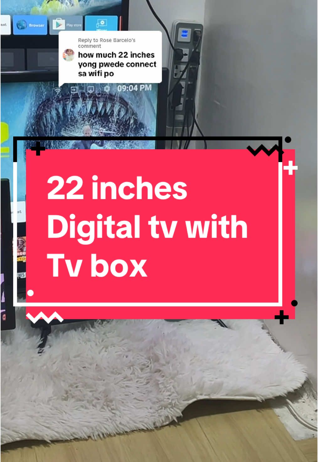 Replying to @Rose Barcelo hello po #smarttv #jeaansp #22inches 