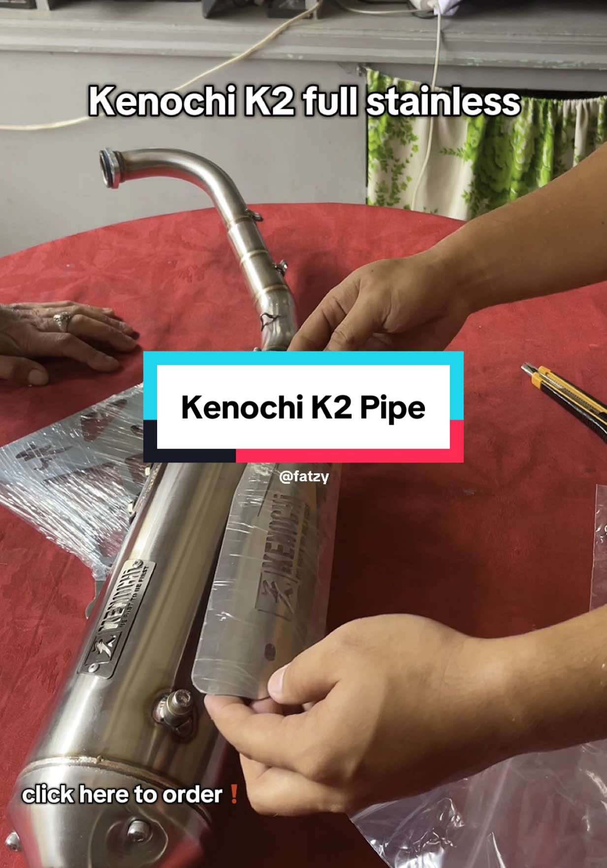Kenochi Pipe available na sa yellow basket🔥 #kenochik2 #stainlesssteel #kenochipipe #m3 #gear #fazzio 