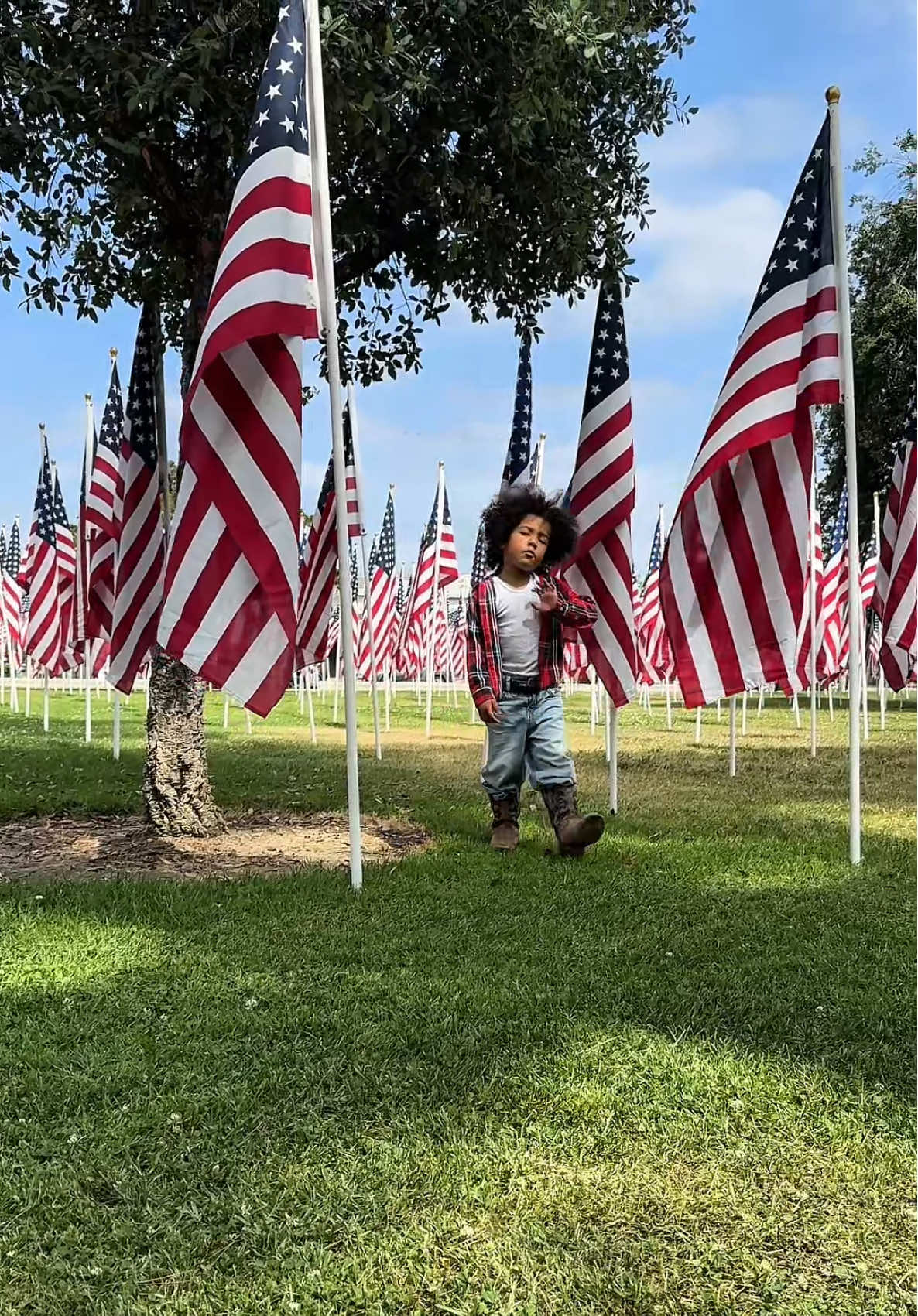 Honoring all the military 🙏Teaching my son about Memorial Day! #memorialday 