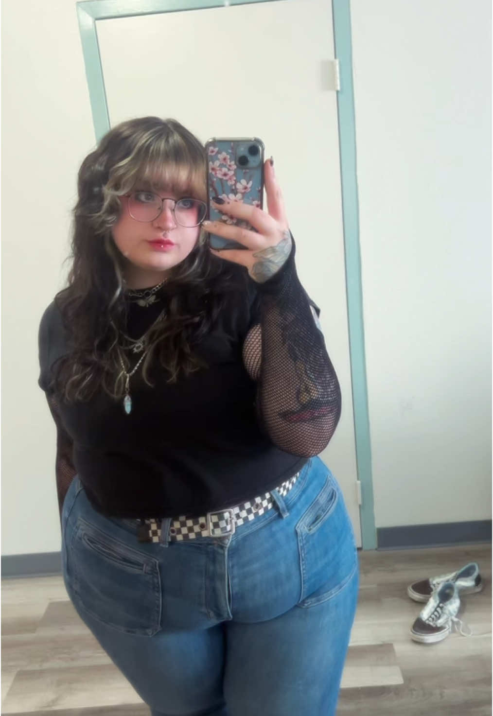 Ptv last night, first time I almost cried at a show, my 12yr old emo self was screaming #ptv #plussizefashion #fitcheck 
