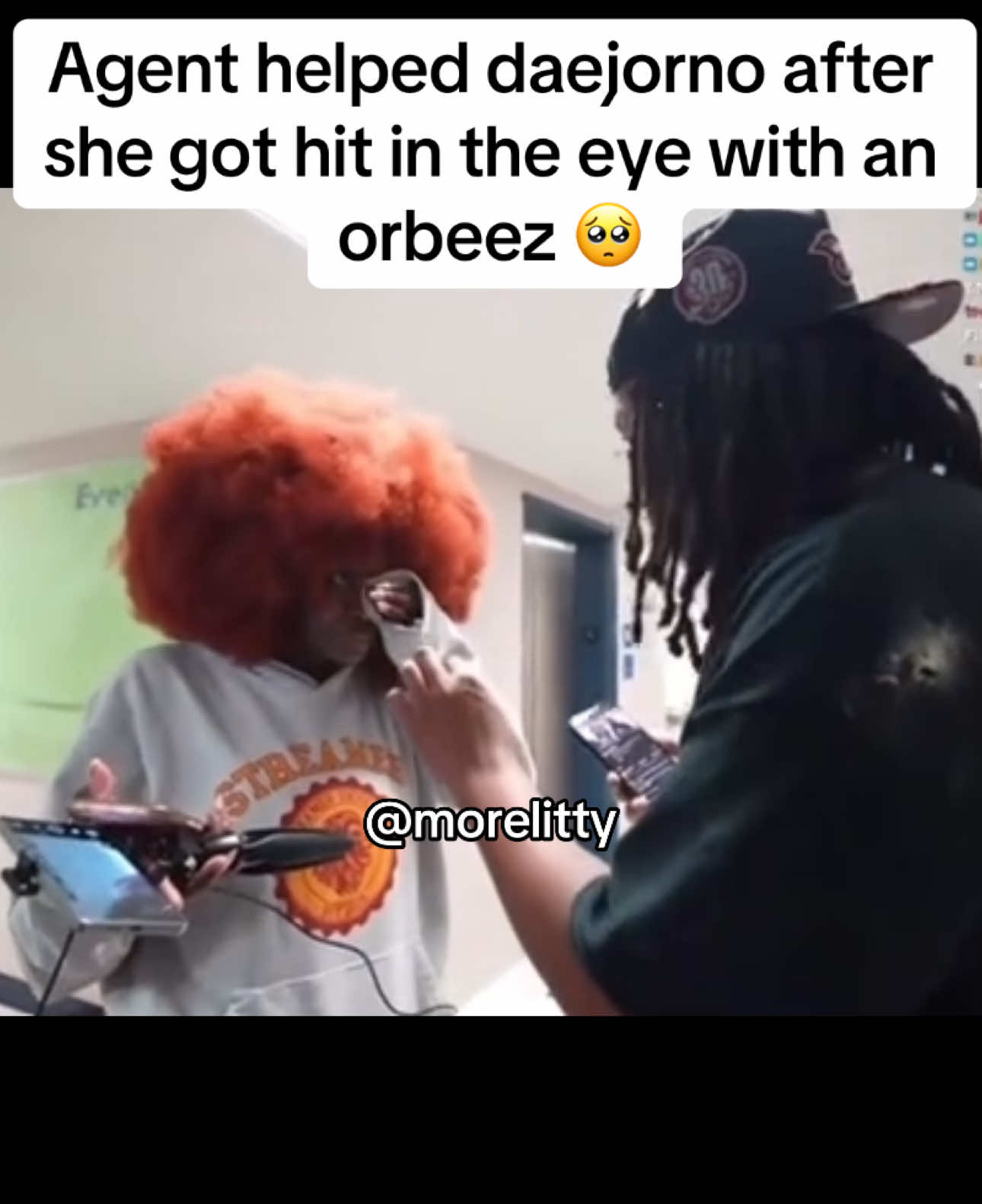 She’s all good now but this is right after it happened. W agent #fyp #amp #daejorno #agent00 #streameruniversity #trending #viral   #rakai #orbeez #fypシ 