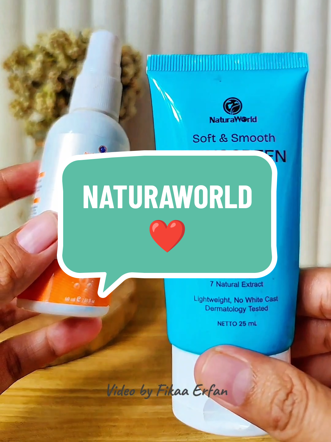 Skincare sehat tersatseettt Jatuh kepada NATURAWORLD 🥰 #naturaworld #naturabeautyspray #sunscreennaturaworld #suksesbersama 