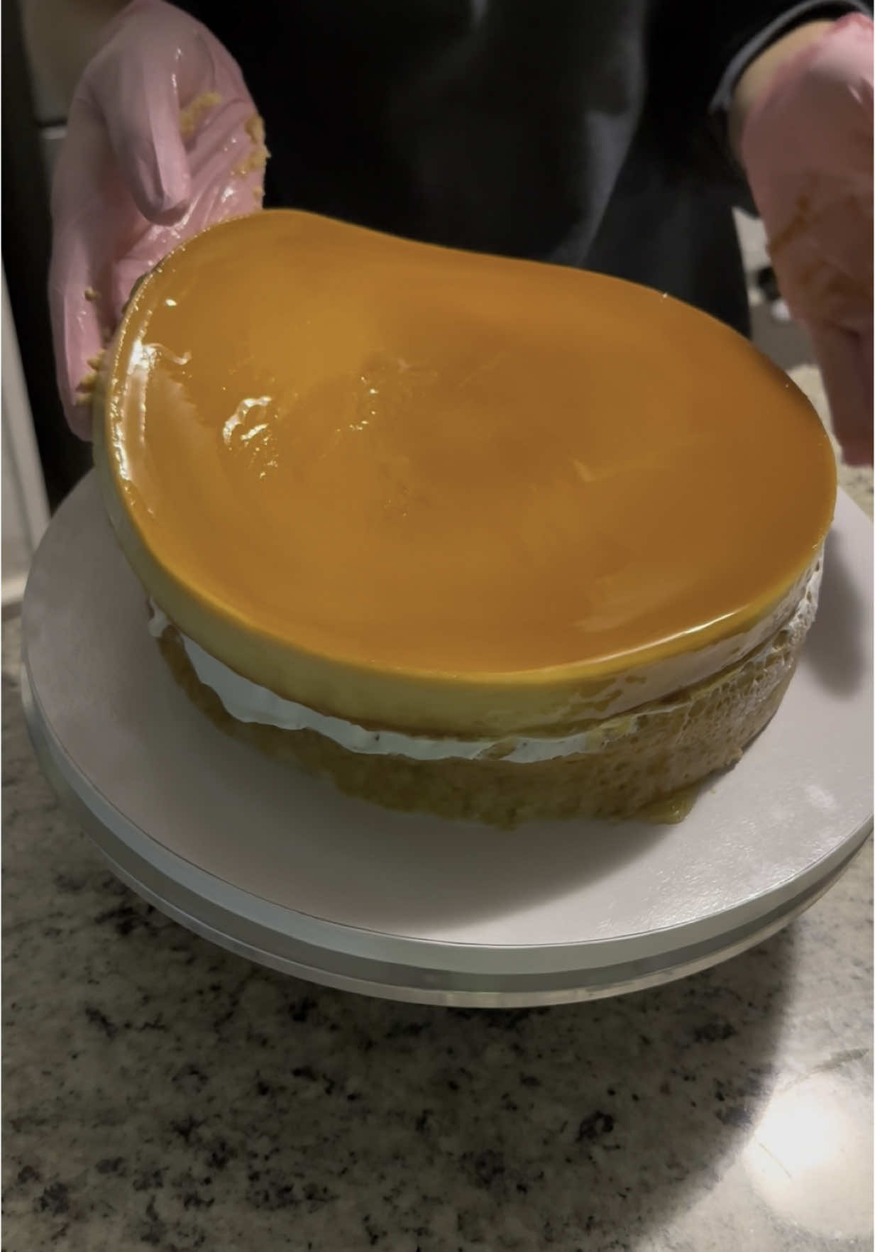 Pastelito beso de angel 😋 #pastel #fyp #reposteria #cakedecorating #pastelespersonalizados #besodeangel #flan 