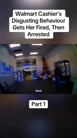 Walmart Cashier’s Disgusting Behaviour Gets Her Fired, Then Arrested Part 1 #cops #copsoftiktok #police #policeofficer #bodycam #crime #truecrime #truestory #foryou #fyp 