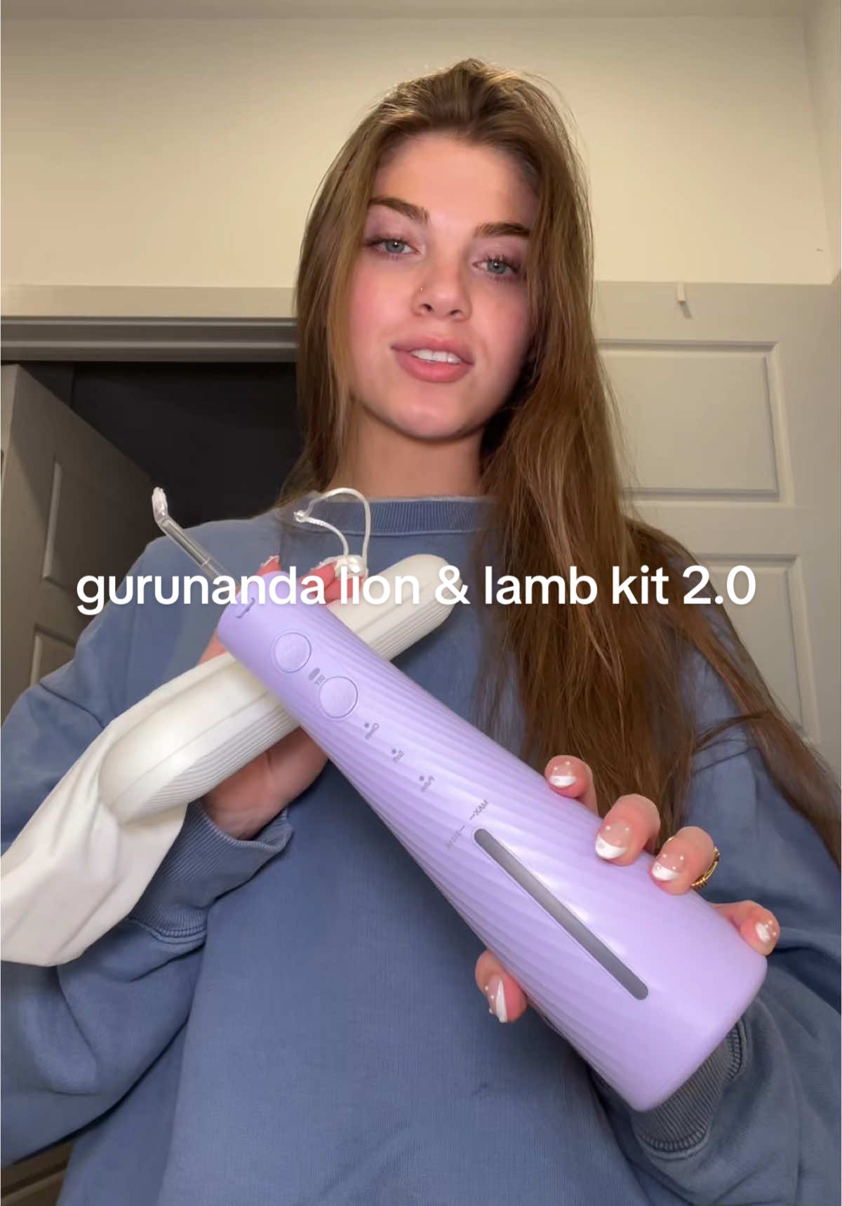 Plus it comes in the CUTEST purple color 💜😍🪥🦷🌟😀 @GuruNanda LLC @Elizabeth #gurunanda #gurunandaproducts #toothbrush #electrictoothbrush #waterflosser #flossing #SuperBrandDay #gurunandasuperbrandday #teamwork #teamgoals #tiktokshop #teethwhitening 