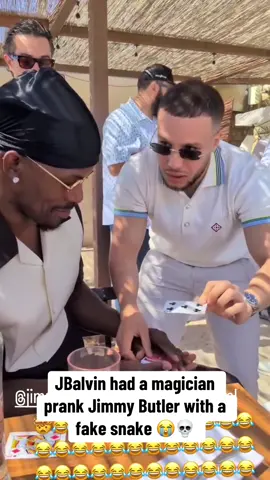 Jimmy fell out the chair 🤣🤣  (Via @J Balvin) #NBA #nbabasketball #jbalvin #basketball #jimmybutler 