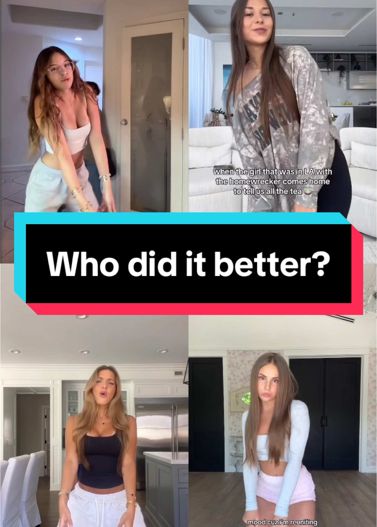 Comment who I should do next! #whodiditbest #whodiditbetter #dancebattle #viraldance #fyp #fy  @Chloe Parker @Sophie Rain @julia❣️ @summer @Lexi Rivera @🎀Piper Rockelle🎀 