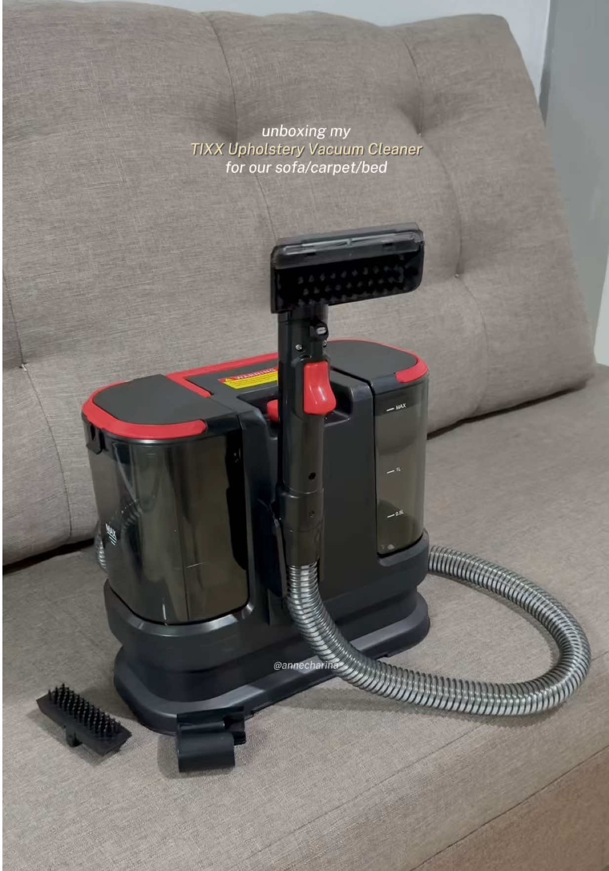 unboxing our upholstery vacuum cleaner from @TIXX Home Appliances 🫶🏻 —finally have a cleaning appliance for cleaning our sofa, carpets, & beds!! #tixxhomeappliances #tixxvacuumcleaner #tixxappliances #tixxph #tixxupholsteryvacuumcleaner #fyp 