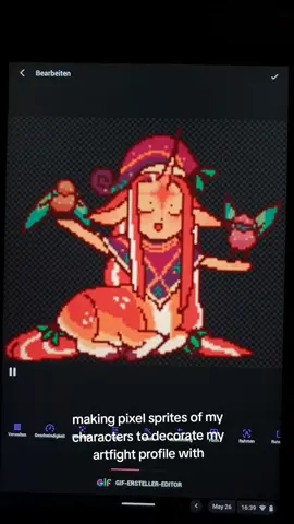 give me your artfight users so we can all follow each other!! my profile is still very much work in progress but I couldn't wait #originalcharacter #pixelart #digitalartist #oc #ibispaintx #arttok #artistsoftiktok #artist #art #fantasyoc #fantasy #artistatiktok #artfight #animation