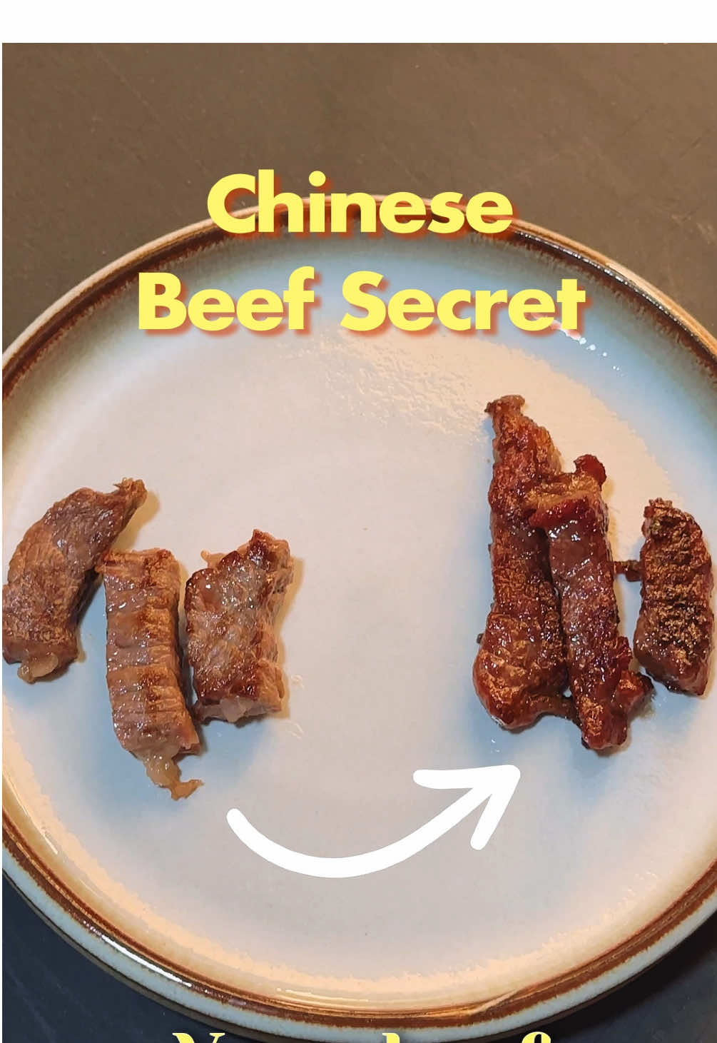 Ep 9 | Velveting for Tender Beef | Road to Michelin Cooking ⭐️ Save this for your next beef dinner⭐️ Chinese restaurants often use a technique called velveting to make their beef ultra tender — and the secret ingredient is baking soda. There are two main ways to do this: 1. Marinade Method (what I used in the video): Baking soda helps raise the pH, weakening the proteins and keeping the meat tender and juicy. marinade: - 1/2 tsp baking soda -  1 tbsp soy sauce -  1 tbsp Shaoxing wine (or dry sherry) -  1 tsp cornstarch -  1 tsp oil - A bit of sesame oil - White pepper (preference) Mix and coat the beef slices evenly. My girlfriend’s mom swears you can only stir it clockwise while marinating  Marinate for 20–30 minutes, then cook in a hot wok or pan as usual. 2. Rinse-Off Method: This is more of a pre-velveting tenderizing method that uses baking soda alone (or with a little water), without other marinade ingredients. This is more for homecoming tbh from what I’ve researched. The second is using baking soda straight up to cover the beef or baking soda + water. Then you will wash it off after 10 minutes. At which point you can then marinade the meat for more flavor, or cook with some salt (less flavorful but the meat will still be tender).  In Road to Michelin series, I research and test cooking techniques to level up my home cooking skills — and share what I learn with you! :)  Let me know in the comments what else you’d like to see!!  #asiancooking #chinesecooking #velveting #culinarytips #cooking #culinarytechnique #cookingtechniques