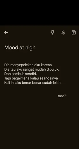 #katakataviraltiktok✨ #viralvideo #inpirasihidup #storywhatsapp #storywa #priabolehbercerita #storytime #isipikiran #keresahanhati #resahhati #moodboost #viraltiktok #fypシ゚ #fypage #renungan #renunganmalam #merenungsejenak #merenungi_hidup #merenung #inspirasistory #malamsunyi #malamsendiri #viralbanget 