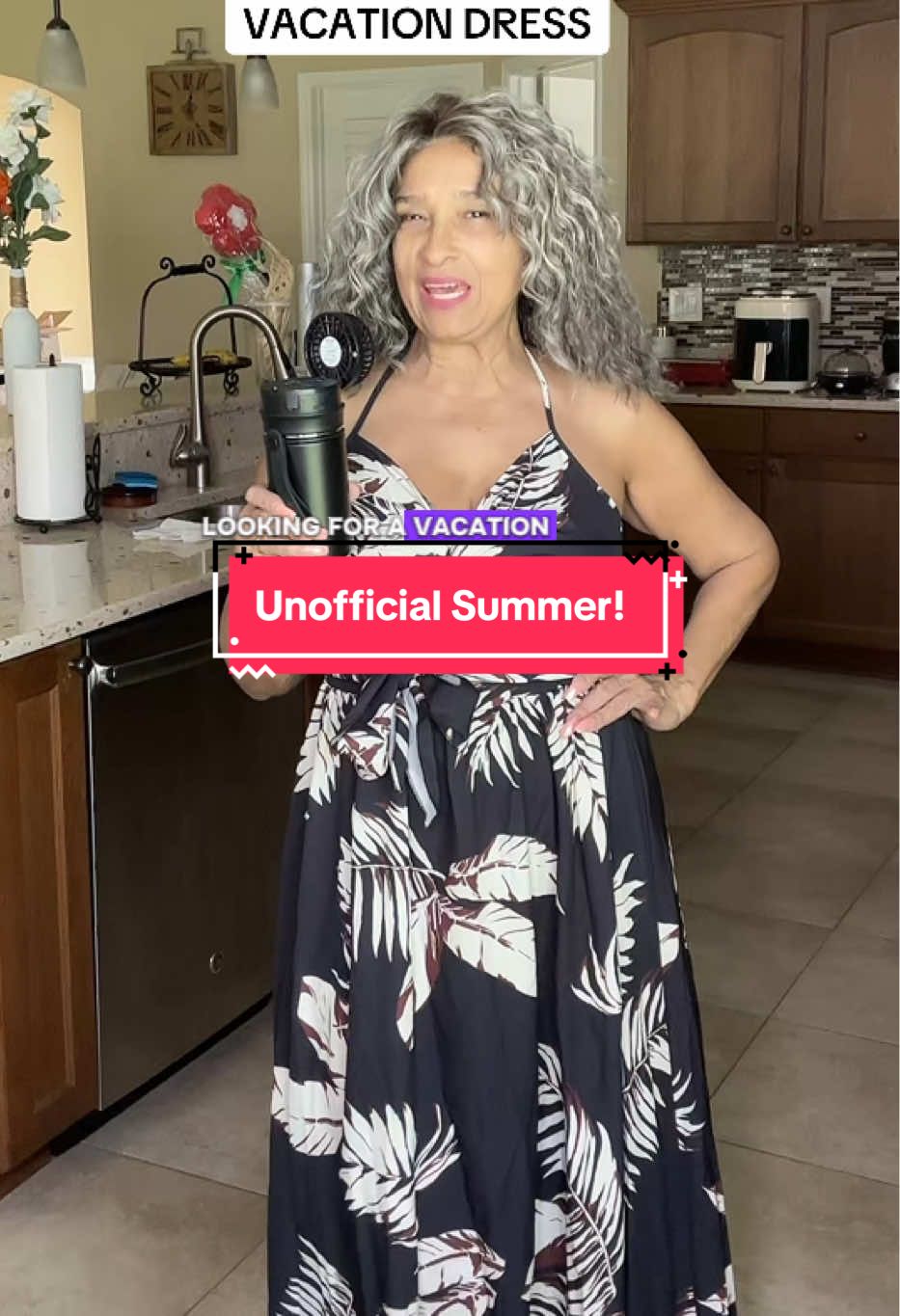 Looking for a dress to go on vacation? No better time to buy this one! On Sale Now! #memorialday #memorialdayweekend #memorialdaysale #tiktokshopfinds #over60 #over60andfabulous #tiktokshopaffiliate #over60women #dealsforyoudays 