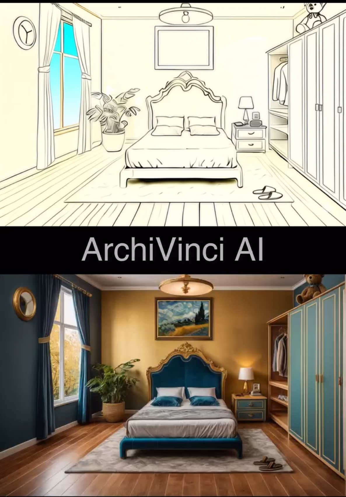 Design your dream bedroom with just a few lines using ArchiVinci ⚡ Link 🔗: (archivinci.com) to get started💫 Don’t forget to get your 10% discount! Use code: HAPPY10🚨
