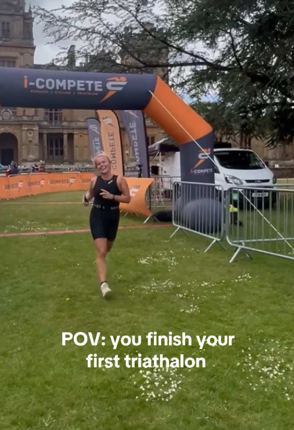 Going to be riding this high for the next week #triathalon #race #finishline #firsttriathalon #bestfeeling #athlete #icompete #fyp #foryou 