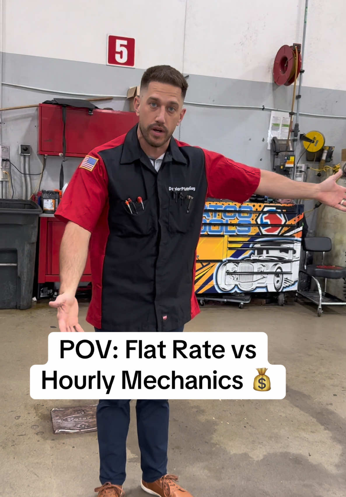 Are mechanics really motivated by money? 💰 Flat rate has been around for a long time and mechanics can make a lot of money, but some prefer the guaranteed pay of hourly. #mechanic #mechanicshop #oilchange #carmaintenance 